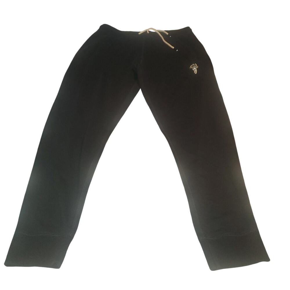 GOAT USA Joggers Size M (31x28.5) Black Joggers Embroidered Logo Unisex FLAW